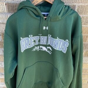 Loyola Greyhounds Men's Large Hoodie Green Under Armour Performance Loose Fit